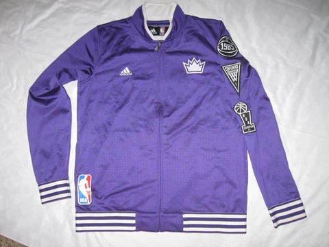 Sacramento Kings Track Jacket Full Zip Youth Large 14-16 Boys NBA Adidas SAC Cover