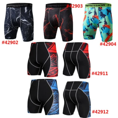 Hot Male Sports Apparel Skin Tights Base Men's Yoga Fitness Gym Shorts Underwear - Image 1 of 4