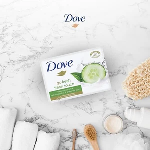 Dove Fresh Touch Seifenriegel, Gurken- und Grüntee-Duft - Bild 1 von 7