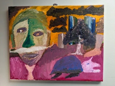 People are Strange - Pintura al óleo fauvista sobre lienzo - 20x16 - Firmada por el artista Foto 1 de 4