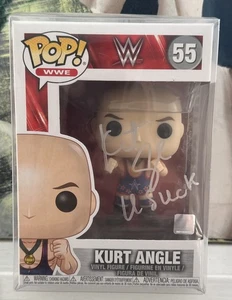 Funko Pop WWE "Kurt Angle" #55 Kurt Angle “U Suck” Signed Autograph JSA COA - Picture 1 of 6