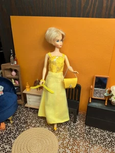 Vintage Barbie Clone Outfit - Shillman Dress / Gown, Squared Off Pumps ++ - Picture 1 of 21