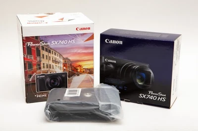 Canon PowerShot SX740 HS SX740HS Camera + Case * Black (USA Model) * OPEN BOX - Image 1 of 4