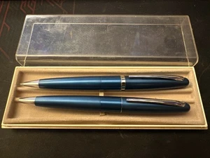 Blau Pilot Zigarrenförmiger Stift und Bleistift Set - Bild 1 von 3