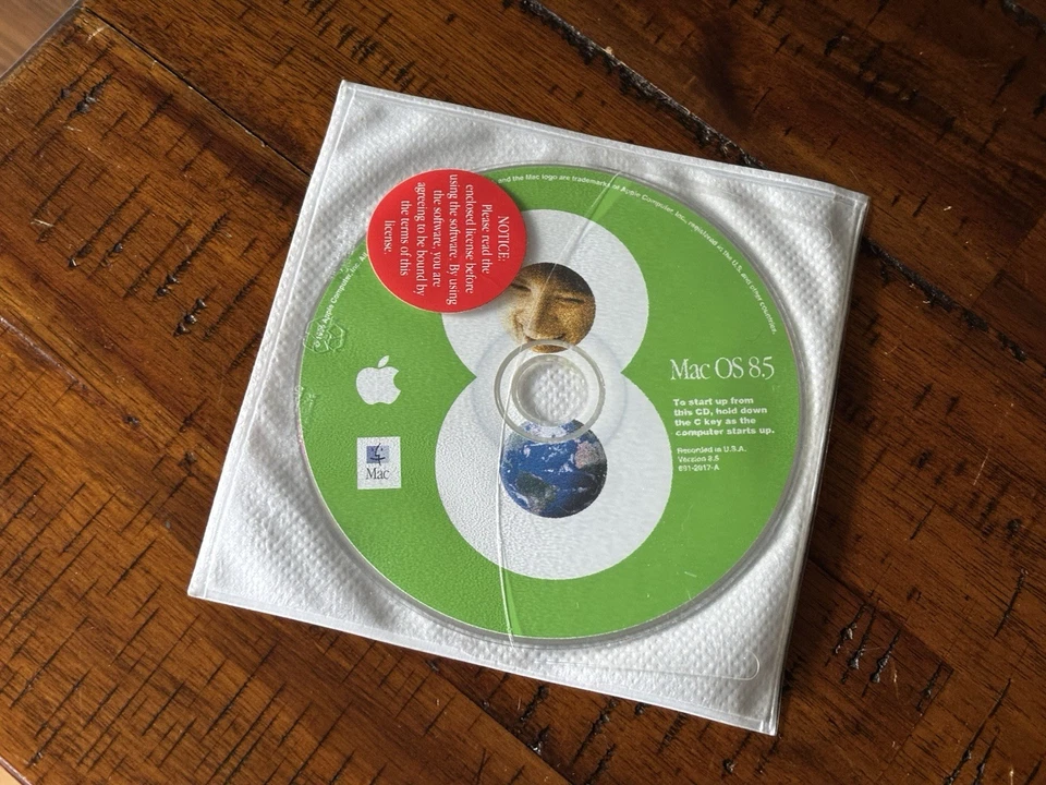 Vintage Apple Mac OS 8.5 Operating System Installer CD Disc PowerPC Macintosh - Image 1 of 1