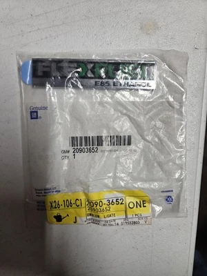 NEW OEM Genuine GM 2006-2016 GM Rear Deck Lid Flex Fuel Emblem Badge 20903652 - Image 1 of 2