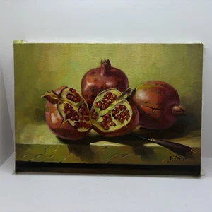 Original “Pomegranates” Painting on Canvas By Kavali Shanava  - Picture 1 of 8