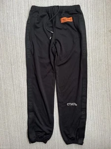 Heron Preston Logo Track Pants - Mens UK XS - Black £310 RRP! - Picture 1 of 11
