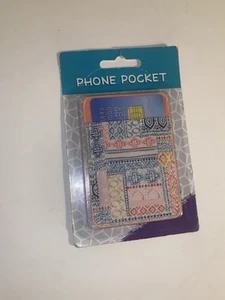 Adhesive Silicone Credit Card Pocket Sticker Pouch Holder Case For Cell Phone - Picture 1 of 3
