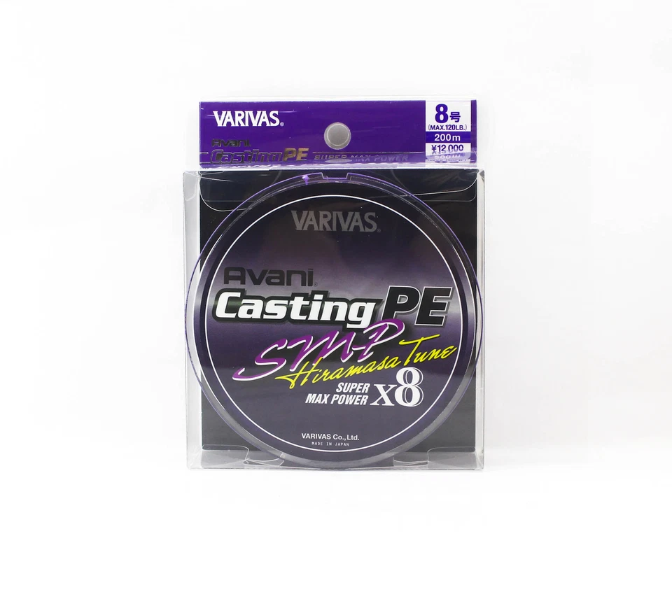 Varivas P.E Line Avani SMP Hiramasa Tune Casting 200 m P.E 8 120 lb (7242) Foto 1 de 4