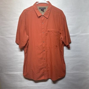 ExOfficio Shirt Mens XXL Orange Vented Travel Lightweight Outdoor - Picture 1 of 6