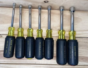 KLEIN TOOLS 630 7 Piece Nut Driver Set 3/16" To 1/2" USA - Picture 1 of 3