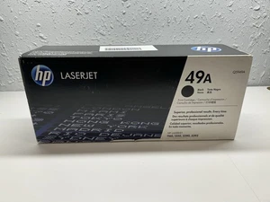 Genuine HP 49A Q5949A Black Toner Cartridge LaserJet New Sealed Box - Picture 1 of 3