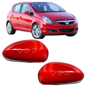 Abdeckung Außenspiegel lackiert rot für Vauxhall (Opel) Corsa D 2006-2015 links oder rechts - Bild 1 von 5