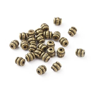 1000Pcs Antique Bronze Alloy Tibetan Barrel Beads Spacer Jewelry Making 5x5x5mm - Picture 1 of 2
