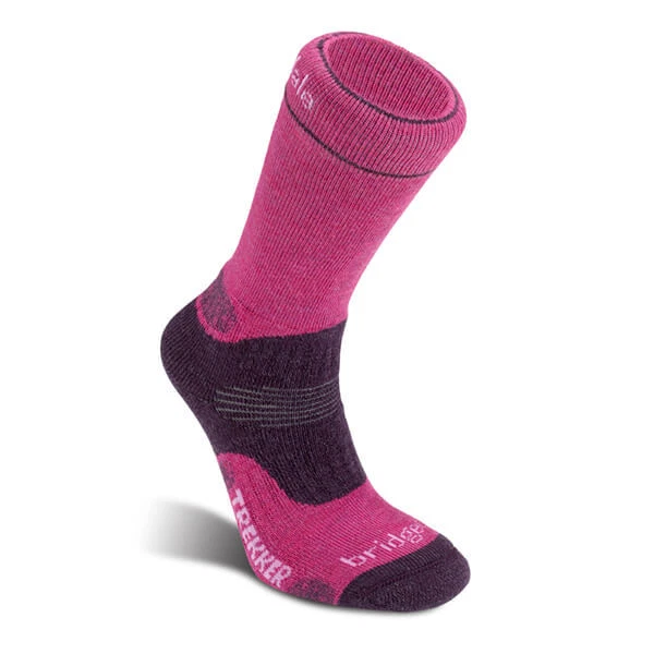 Meias femininas Bridgedale caminhada peso médio Merino Performance Boot Berry - Imagem 1 de 1