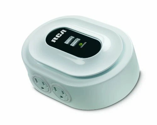 RCA PCHSTA1R Home Charging Station with Device Cradle and USB Plugs - Image 1 of 1