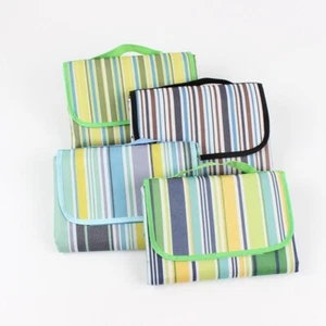 Extra Large Picnic Blanket Beach Streaks Waterproof Outdoor Foldable Camping Rug - Picture 1 of 11