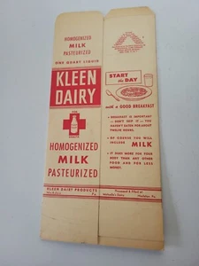 Caseificio vintage Kleen Matuello. Cartone latte Hazleton Pa. Quart mai usato. - Foto 1 di 2