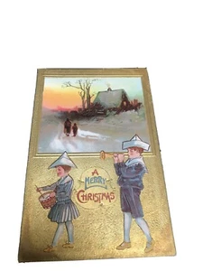 1910’s A MERRY CHRISTMAS. - Geprägte alte Postkarte. - Bild 1 von 5