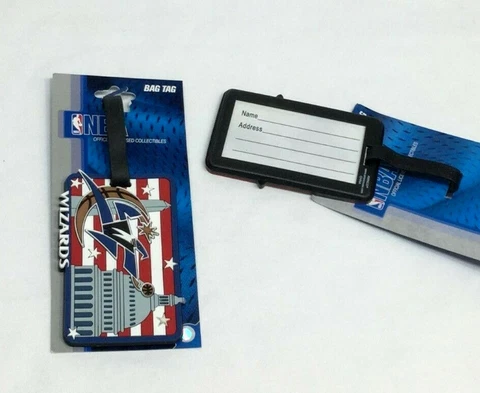 NBA Washington Wizards Luggage Tag Travel Bag ID Golf Tag FREESHIP Cover