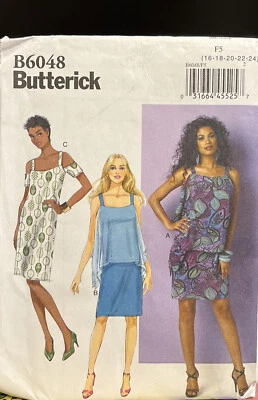 Butterick B6048 Size 16-24 dress pattern - Image 1 of 2