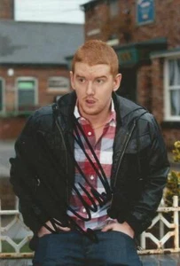 CORONATION STREET: MIKEY NORTH 'GARY WINDASS' SIGNED 6x4 PHOTO+COA **PROOF** - Picture 1 of 2