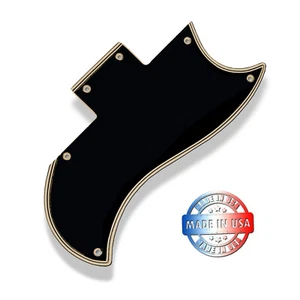 Golpeador bisel ancho 5 capas negro/crema para Gibson CS 1964 SG reedición estándar - Imagen 1 de 5