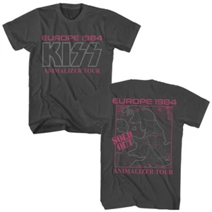 Kiss Europe 1984 Animalizer Tour SOLD OUT Men's T Shirt Rock Band Music Merch - Picture 1 of 9