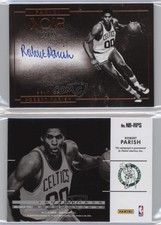 2015-16 Panini Noir Black and White Bronze /25 Robert Parish #NB-RPS Auto HOF