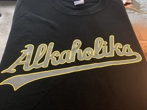 Vintage Tha Alkaholiks Logo T Shirt Mens Large Black Rare 90’s Hip Hop Group Rap - Picture 1 of 3