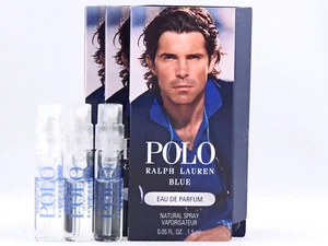 RALPH LAUREN POLO BLUE EDP 1.5ml .05fl oz x 3 COLOGNE SPRAY SAMPLE VIALS - Picture 1 of 1