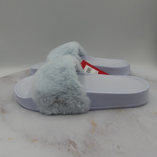 New Balance Sandali Donna 5 B Blu Grigio Starlight Fuzzies Slides Scarpe Slip On