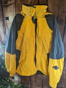 Columbia Omnitech 3 In 1 Jacket Yellow Women's size Large Very Nice! - Picture 1 of 9