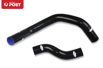 For Nissan Silvia 200SX RPS13 S14 S15 SR20DET Silicone Radiator Hose Kit Black - Image 1 of 4