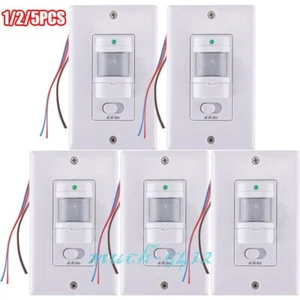 220V Automatic PIR Occupancy Motion Sensor Light Switch Auto On/Off Infrared - Picture 1 of 18
