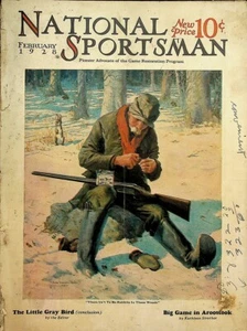 Vintage National Sportsman Magazine February 1928 Hunting Fishing Camping - Picture 1 of 2