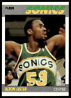 1987 Fleer Back 64 Alton Lister  Basketball Seattle Supersonics