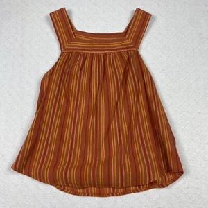 Universal Thread Women’s S Red Striped Cropped Tank Top Sleeveless Summer Wear - Picture 1 of 6