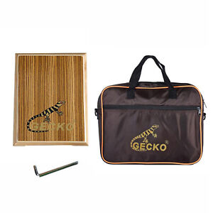 GECKO PAD-2 Compact Flat Cajon Drum Hand Box Drum Percussion Hand Bag for Gift