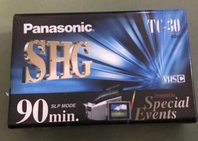 Panasonic: TC-30 VHS-C Super Alto Grado 90 min. Casetes de video Foto 1 de 4
