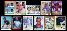 1975-1991 11 KEY ROOKIE CARDS: CAL RIPKEN RYNE SANDBERG BO JACKSON FRANK THOMAS