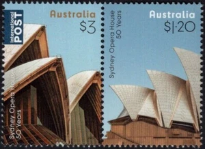 Par unido de la Ópera de Sydney de Australia 2023 50 años como nuevo nunca bisagras, limpio - Imagen 1 de 1