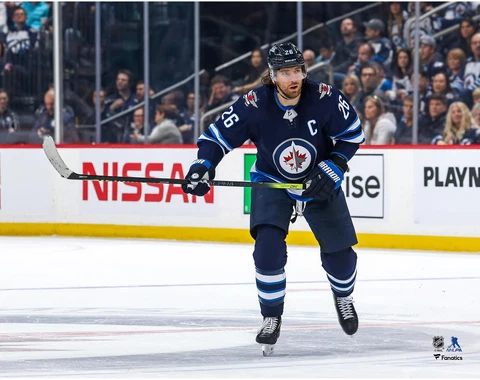 Blake Wheeler Winnipeg Jets Unsigned Blue Jersey Skating 11" x 14" Photo Cover