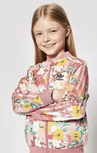 ADIDAS Originals HER Studio London Youth Superstar Floral Track Jacket Size S - Picture 1 of 11