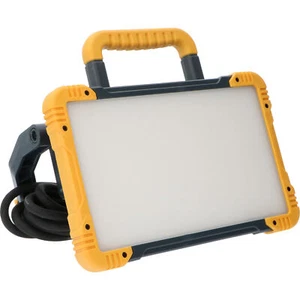 LED-Baustrahler Fluter mit Steckdose 30W kaltweiß IK08 5m Zuleitung IP54 - Bild 1 von 5