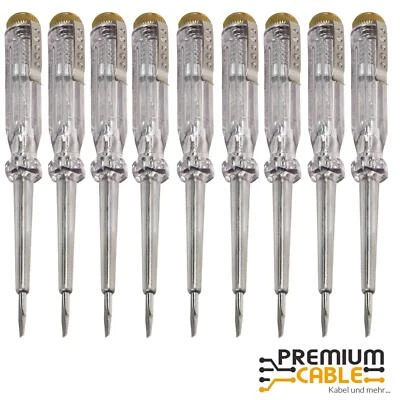 9x Spannungsprüfer Phasenprüfer Stromprüfer 140mm 110-250V 60mm-Klinge - Bild 1 von 3