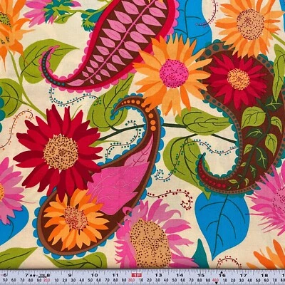 Sola por Valori Wells para tecido de algodão Free Spirit remanescente de meia jarda 18" x 44" - Imagem 1 de 3