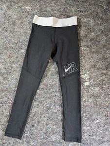 Nike Air Essentials Youth Tight Fit Mid Rise Full Length Sports Leggings Medium - Picture 1 of 8