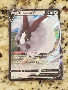 Dubwool V - 153/192 Ultra Rare Rebel Clash NM Pokemon TCG - Picture 1 of 2